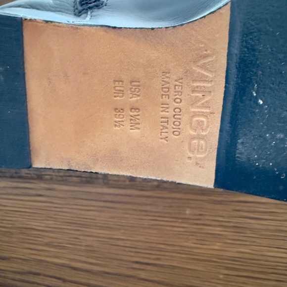 Vince Wedge Bootie Black Made in Italy 8.5 - Picture 2 of 12